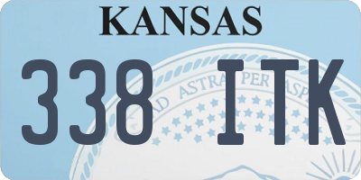 KS license plate 338ITK