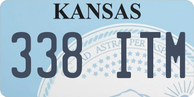 KS license plate 338ITM
