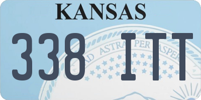 KS license plate 338ITT
