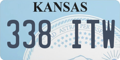 KS license plate 338ITW