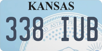 KS license plate 338IUB