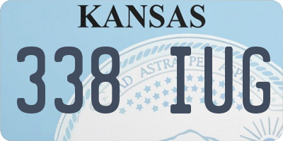 KS license plate 338IUG