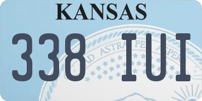 KS license plate 338IUI