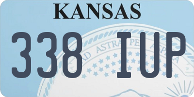 KS license plate 338IUP