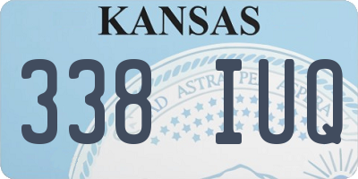 KS license plate 338IUQ
