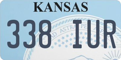 KS license plate 338IUR