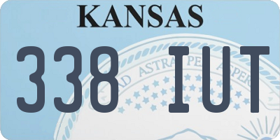KS license plate 338IUT