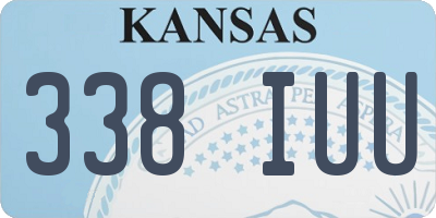 KS license plate 338IUU