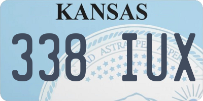 KS license plate 338IUX