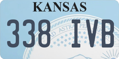 KS license plate 338IVB
