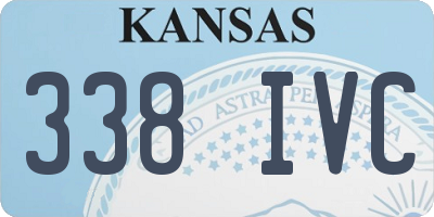 KS license plate 338IVC