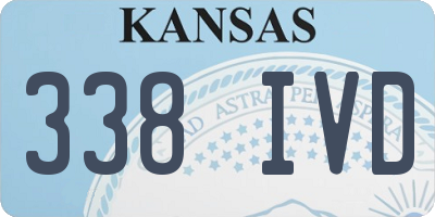 KS license plate 338IVD