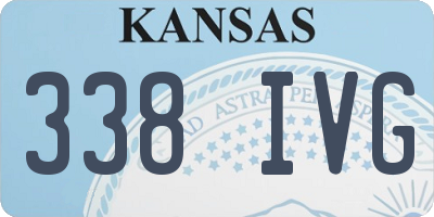 KS license plate 338IVG