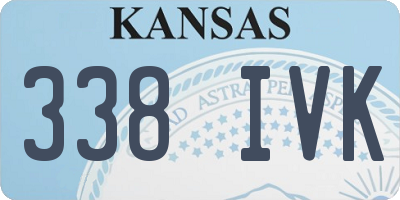KS license plate 338IVK