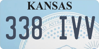 KS license plate 338IVV