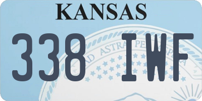 KS license plate 338IWF