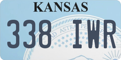 KS license plate 338IWR
