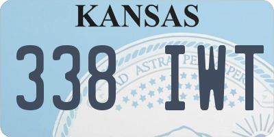 KS license plate 338IWT