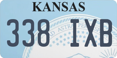 KS license plate 338IXB