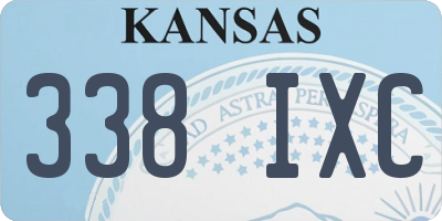KS license plate 338IXC
