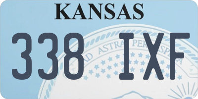 KS license plate 338IXF