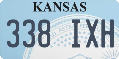 KS license plate 338IXH
