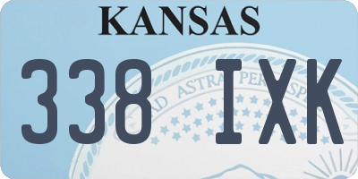 KS license plate 338IXK