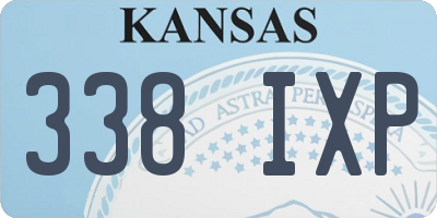 KS license plate 338IXP