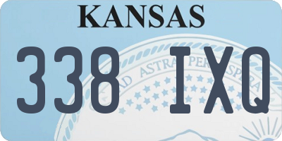 KS license plate 338IXQ