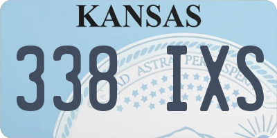 KS license plate 338IXS