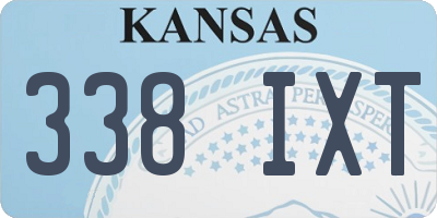 KS license plate 338IXT