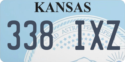 KS license plate 338IXZ