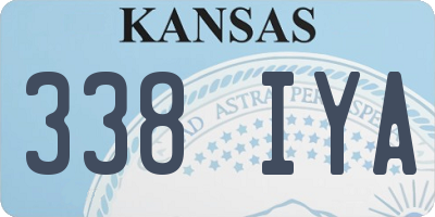 KS license plate 338IYA