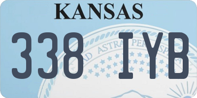 KS license plate 338IYB
