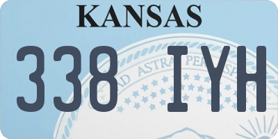 KS license plate 338IYH