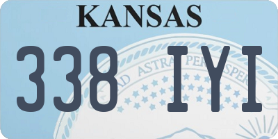 KS license plate 338IYI