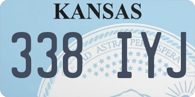 KS license plate 338IYJ