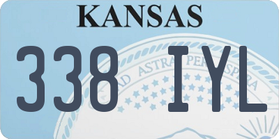 KS license plate 338IYL