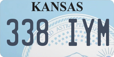 KS license plate 338IYM