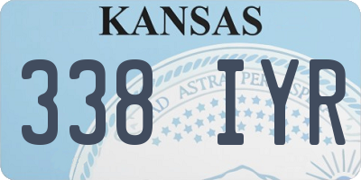 KS license plate 338IYR
