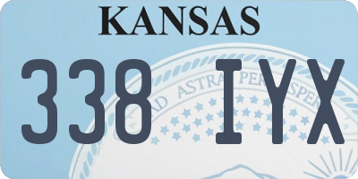 KS license plate 338IYX
