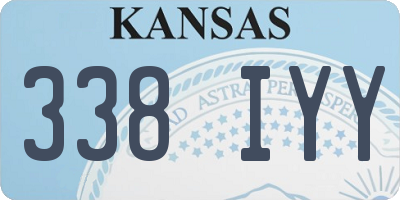 KS license plate 338IYY