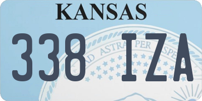 KS license plate 338IZA