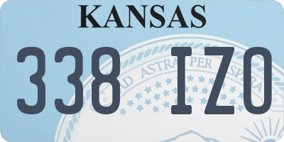 KS license plate 338IZO
