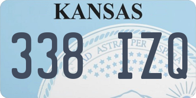 KS license plate 338IZQ