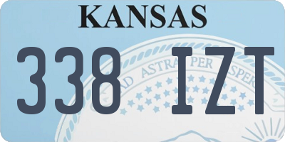 KS license plate 338IZT