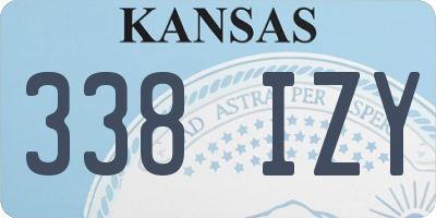 KS license plate 338IZY