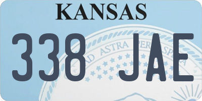 KS license plate 338JAE
