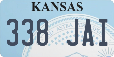 KS license plate 338JAI
