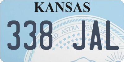 KS license plate 338JAL